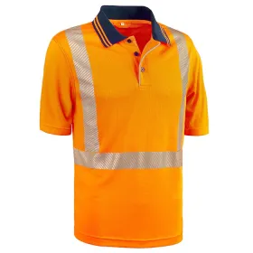 Polo arancio - tg.xl - alta visibilita'