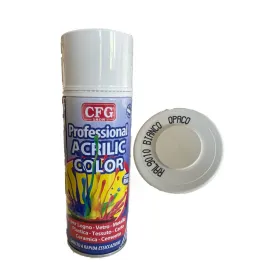Vernice spray Acrilic color cfg - bianco opaco - ml.400