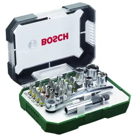 Chiave a cricchetto set bosch - rainbow evo - 26pz.