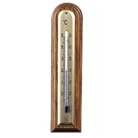 Termometro legno moller - noce chiaro - arrotondato