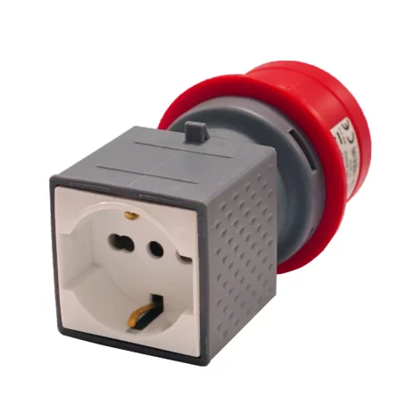 Adattatore industriale - vb-76500 - schuko 10/16 a 340v