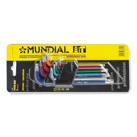 Chiavi torx pro mundial - set 9 pz. lunghe - multicolor