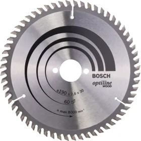 Lama circolare op bosch - 190x30-60 - wood