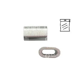 Ovalino per fune nichelato - mm.5-pz.4 - za'