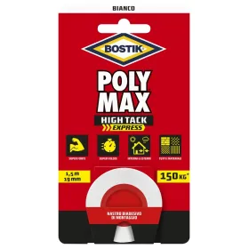 Nastro biadesivo poly max - bianco - mm.19 x 1,5mt.
