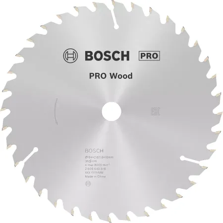 Lama circolare widia bosch - 184x16-d.36 - op. wood