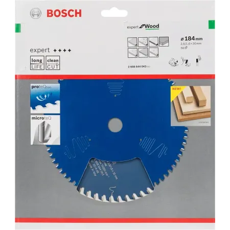 Lama circolare widia bosch - 184x30-d.56 - expert for wood