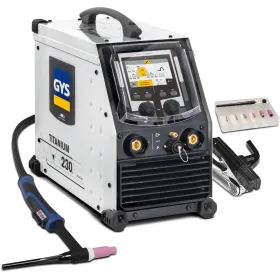 Saldatrice a tig ac/dc gys - titanium 230 - c/kit tig