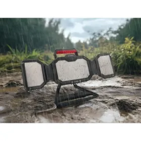 Proiettore led strike century - 30w trifacciale - batt. ricaricabile