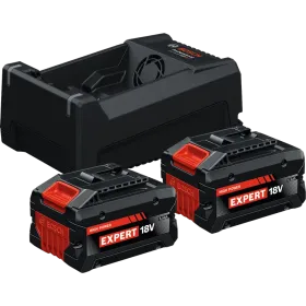 Starter set 5,5ah bosch expert - 2 batterie 5.5ah - con caricatore