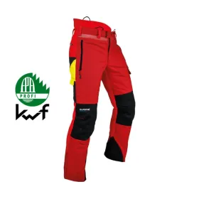 Pantalone antitaglio gladiator - ventilator tg.m - rosso