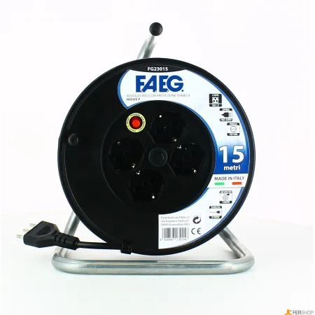 Avvolgicavo civile faeg - mt.15-3x1.5 - 16a