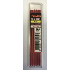 Mina ricambio matita mass - 1125 - rosso - d.2,8