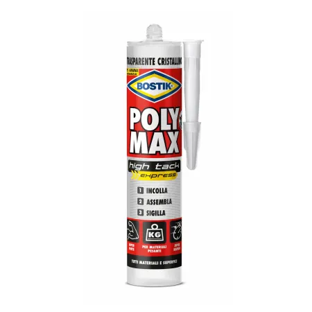 Bostik poly max high tack - gr.300 cartuccia - trasparente
