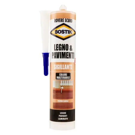 Sigillante legno bostik - rovere scuro - ml.300 riempitivo