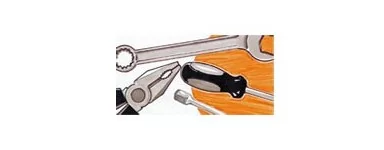 Ampia scelta di utensili manuali: forbici, faretti, cacciaviti, tagliatubi, rivettatrici